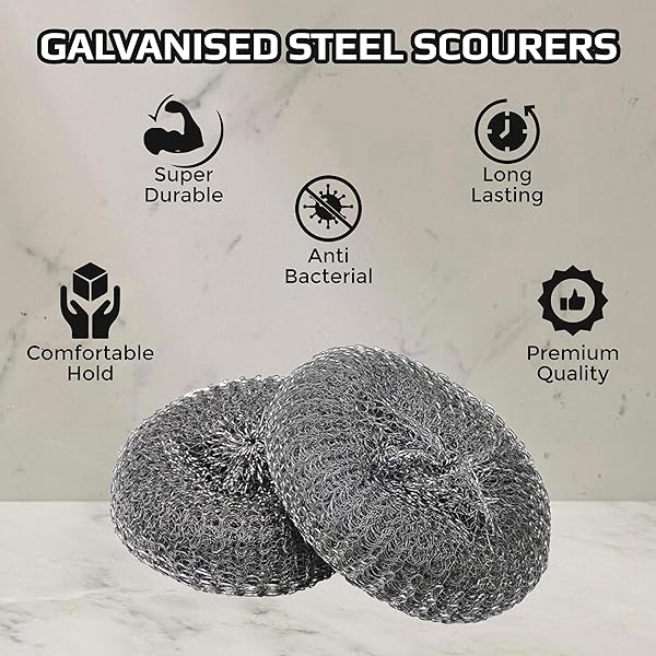 Last Chance Scourers 2025 New Reusable Cleaning Sponges Wire Wool For - View #2