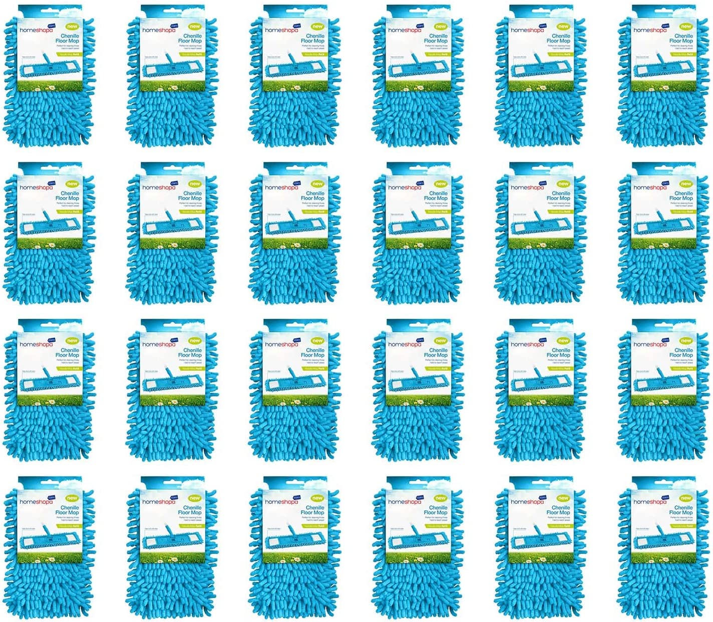 4-Pack Microfiber Chenille Mop Pads – Reusable, Washable, Fits Most Flat Mops, Great For Floors & More - View #2